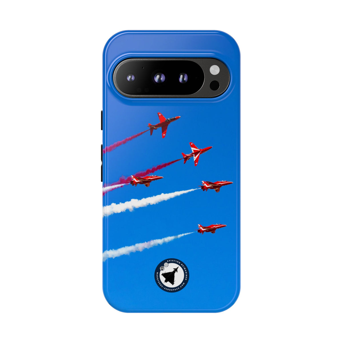 Red Arrows Hawk jets display aviation photo Google Pixel tough phone case – view 5
