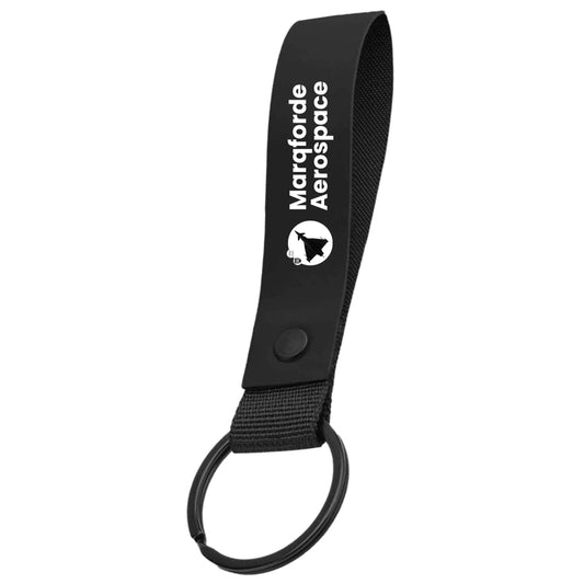 Marqforde Aerospace Keyring | Matte PU Wristlet Strap