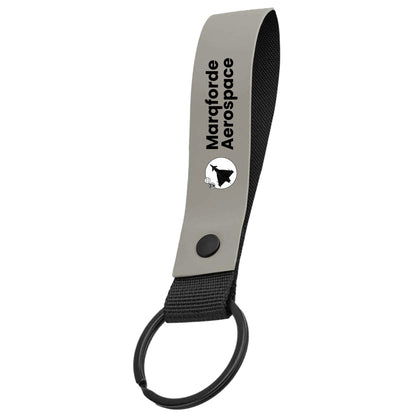Marqforde Aerospace Keyring | Matte PU Wristlet Strap