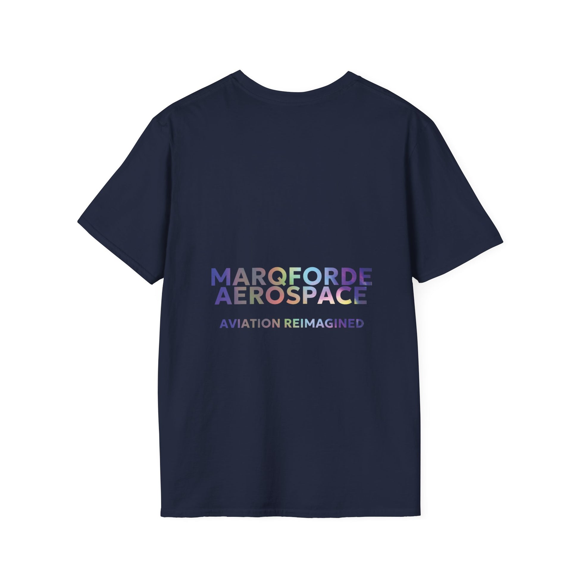 Aviation Enthusiast T-Shirt – Live Love Aviation Design in Navy Colour with Holographic Colour Text Design