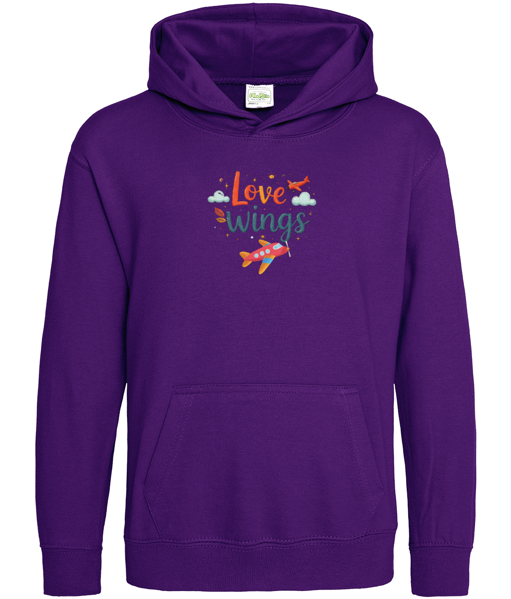 Casual & Trendy Love Wings Hoodie – Soft & Lightweight