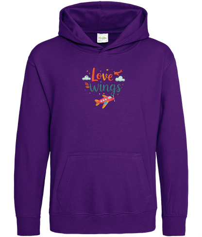 Casual & Trendy Love Wings Hoodie – Soft & Lightweight
