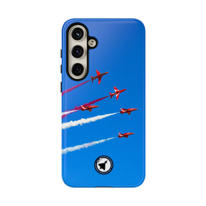 Red Arrows Hawk jets display aviation photo Samsung Galaxy tough phone case – view 2