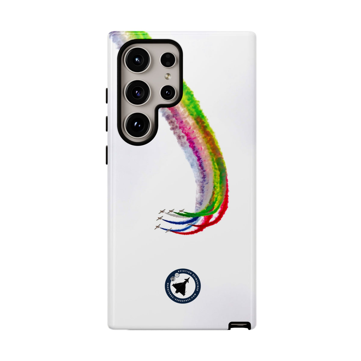 Al Fursan UAE aerobatic team formation descent aviation photo Samsung Galaxy tough phone case – view 3