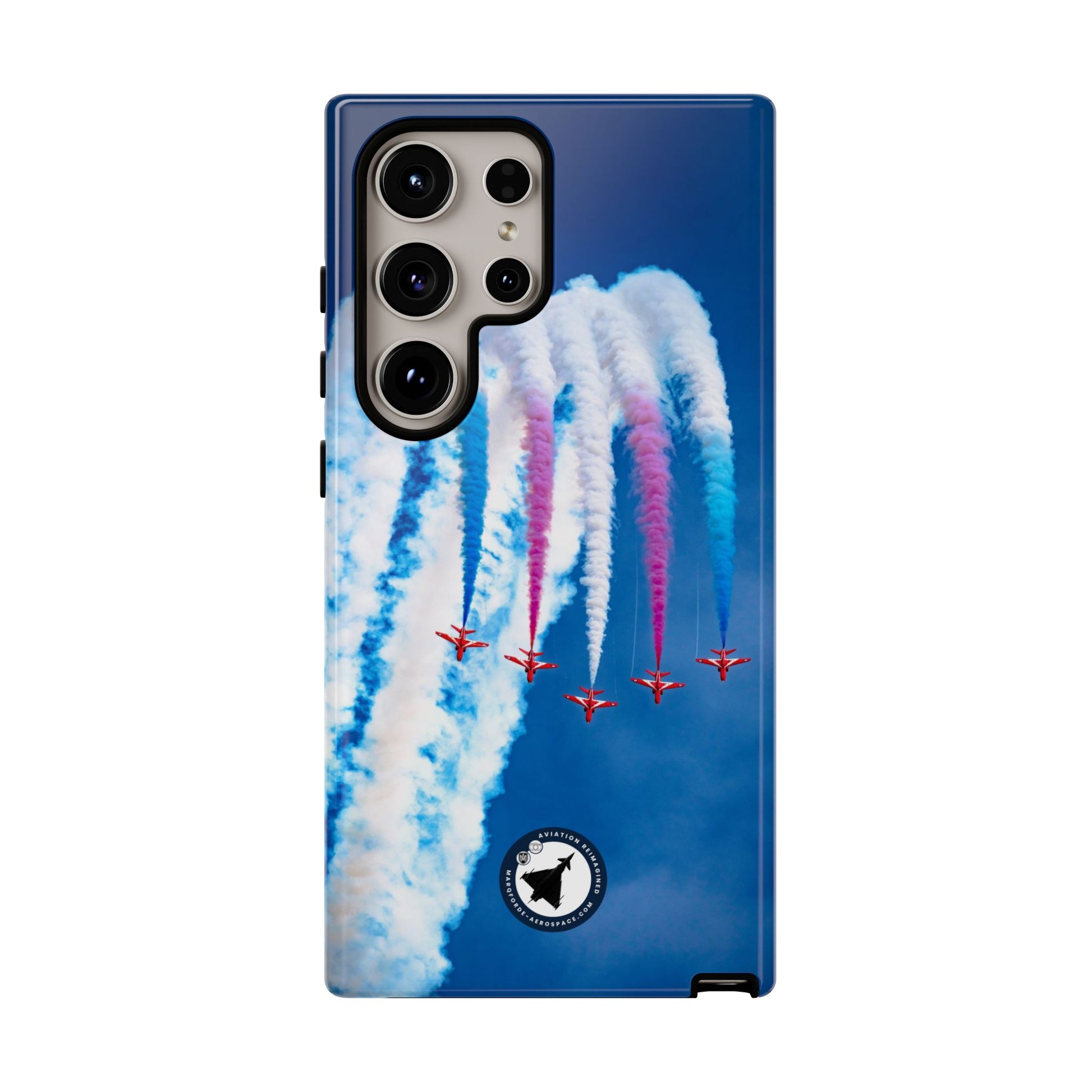 Red Arrows Apollo formation loop aviation photo Samsung Galaxy tough phone case – view 2
