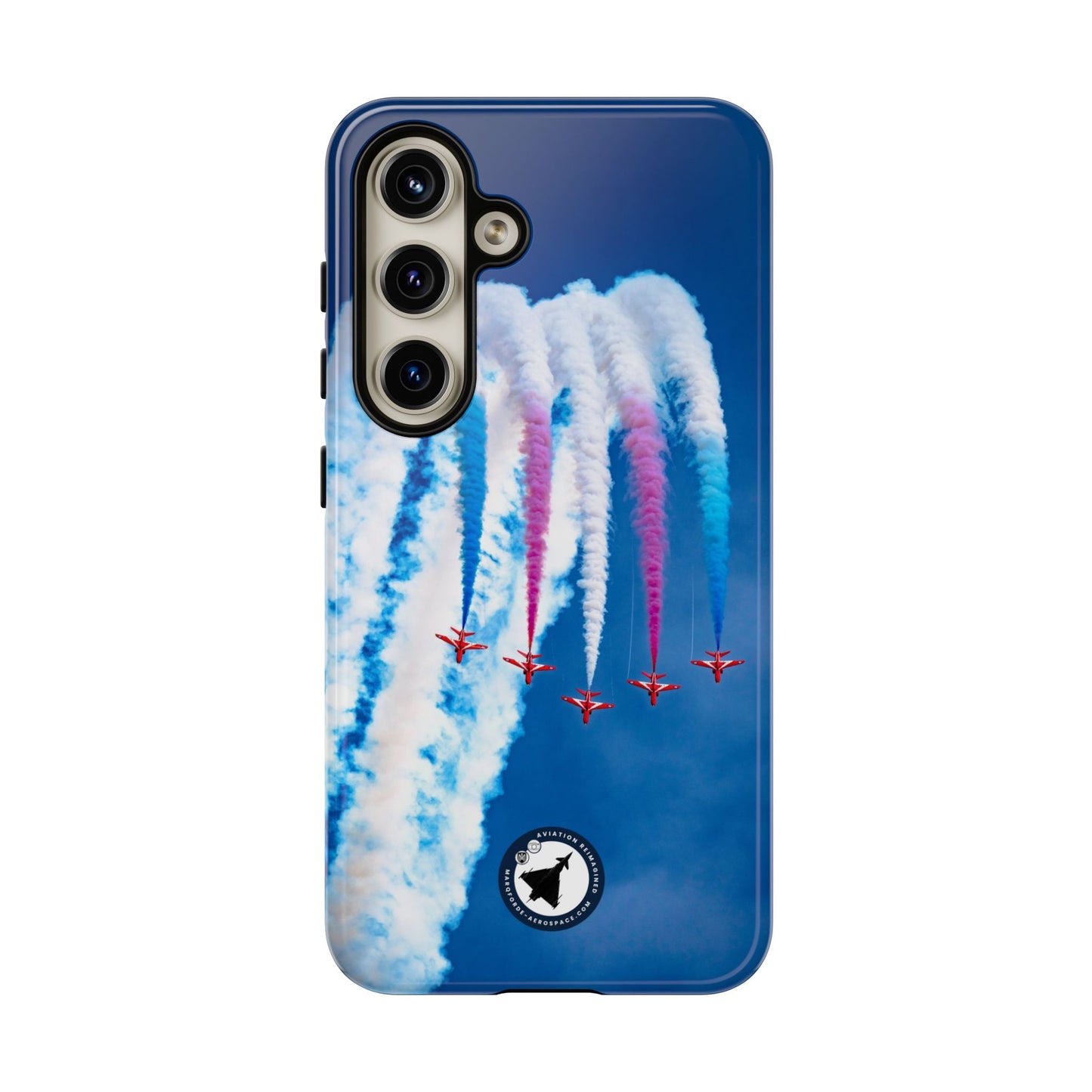 Red Arrows Apollo formation loop aviation photo Samsung Galaxy tough phone case – view 3
