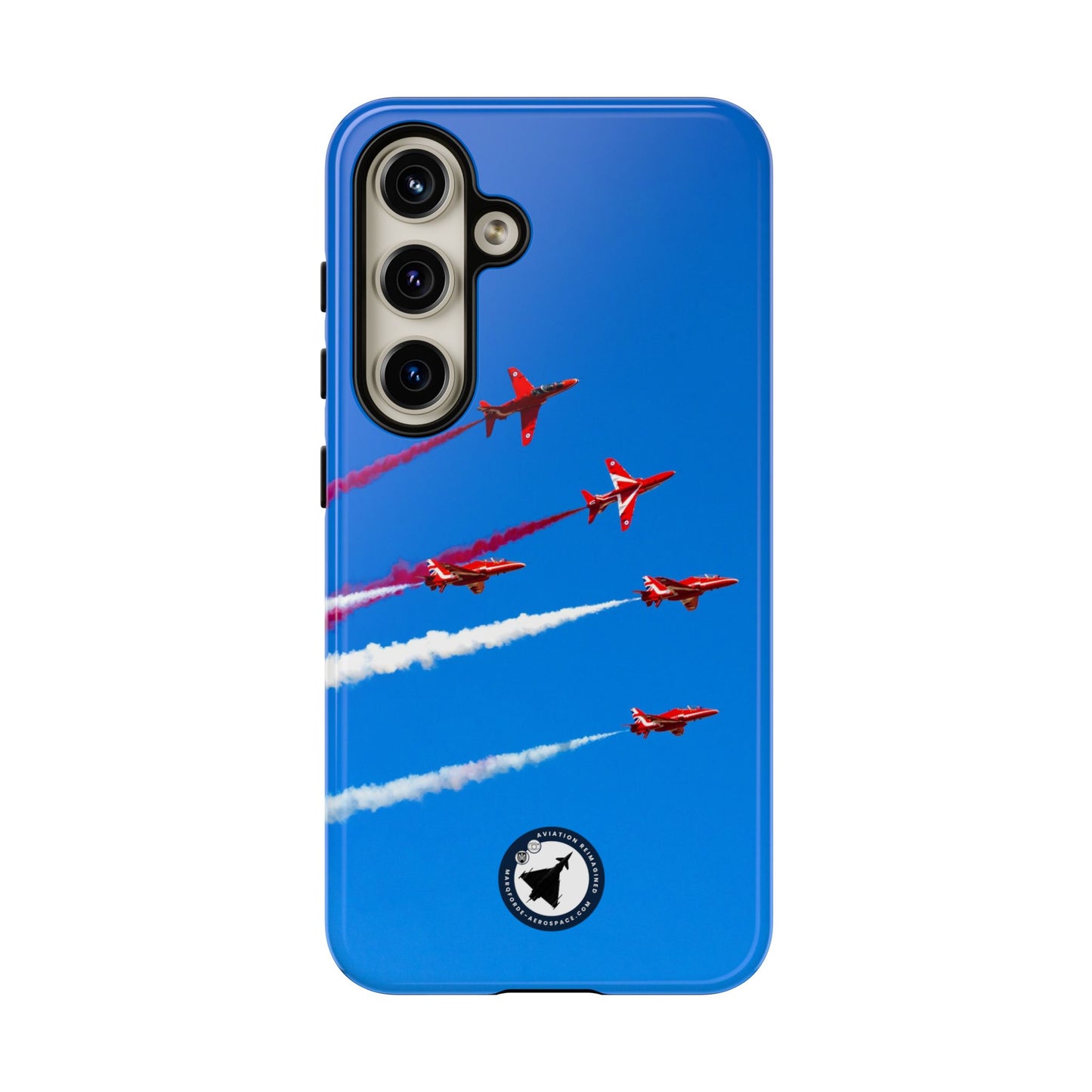 Red Arrows Hawk jets display aviation photo Samsung Galaxy tough phone case – view 4