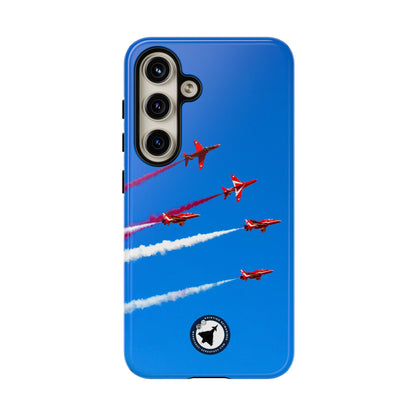 Red Arrows Hawk jets display aviation photo Samsung Galaxy tough phone case – view 4