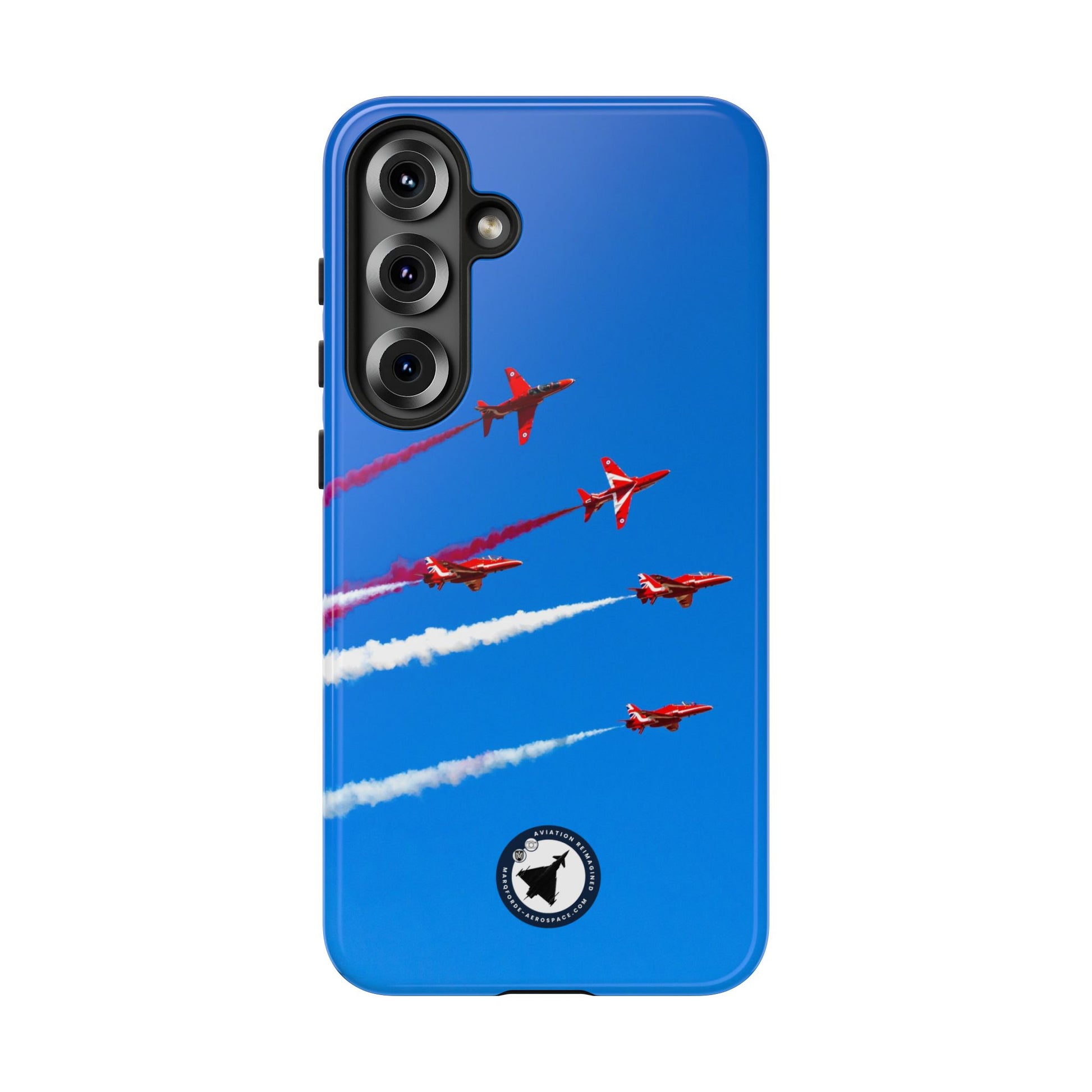 Red Arrows Hawk jets display aviation photo Samsung Galaxy tough phone case – view 5