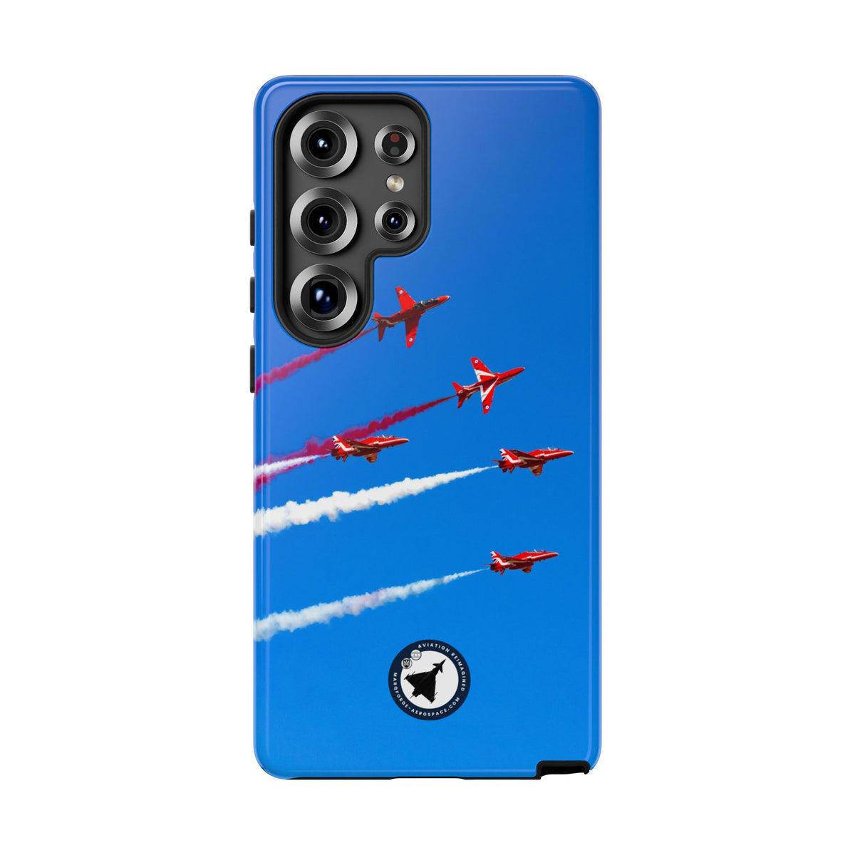 Red Arrows Hawk jets display aviation photo Samsung Galaxy tough phone case – view 6