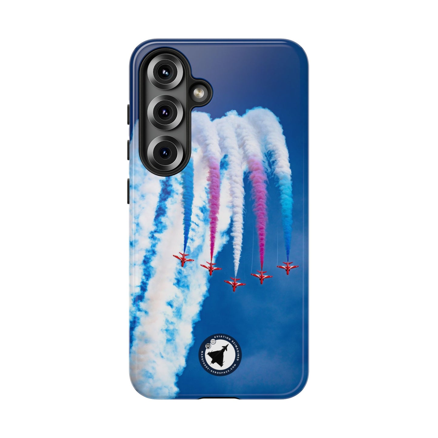 Red Arrows Apollo formation loop aviation photo Samsung Galaxy tough phone case – view 6