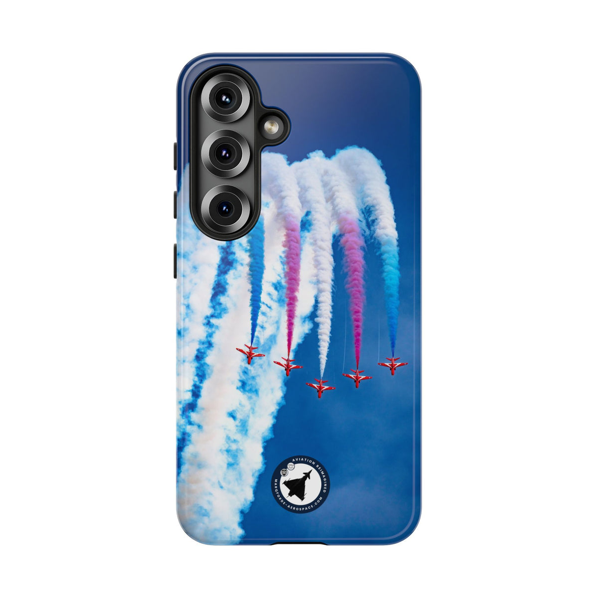 Red Arrows Apollo formation loop aviation photo Samsung Galaxy tough phone case – view 6