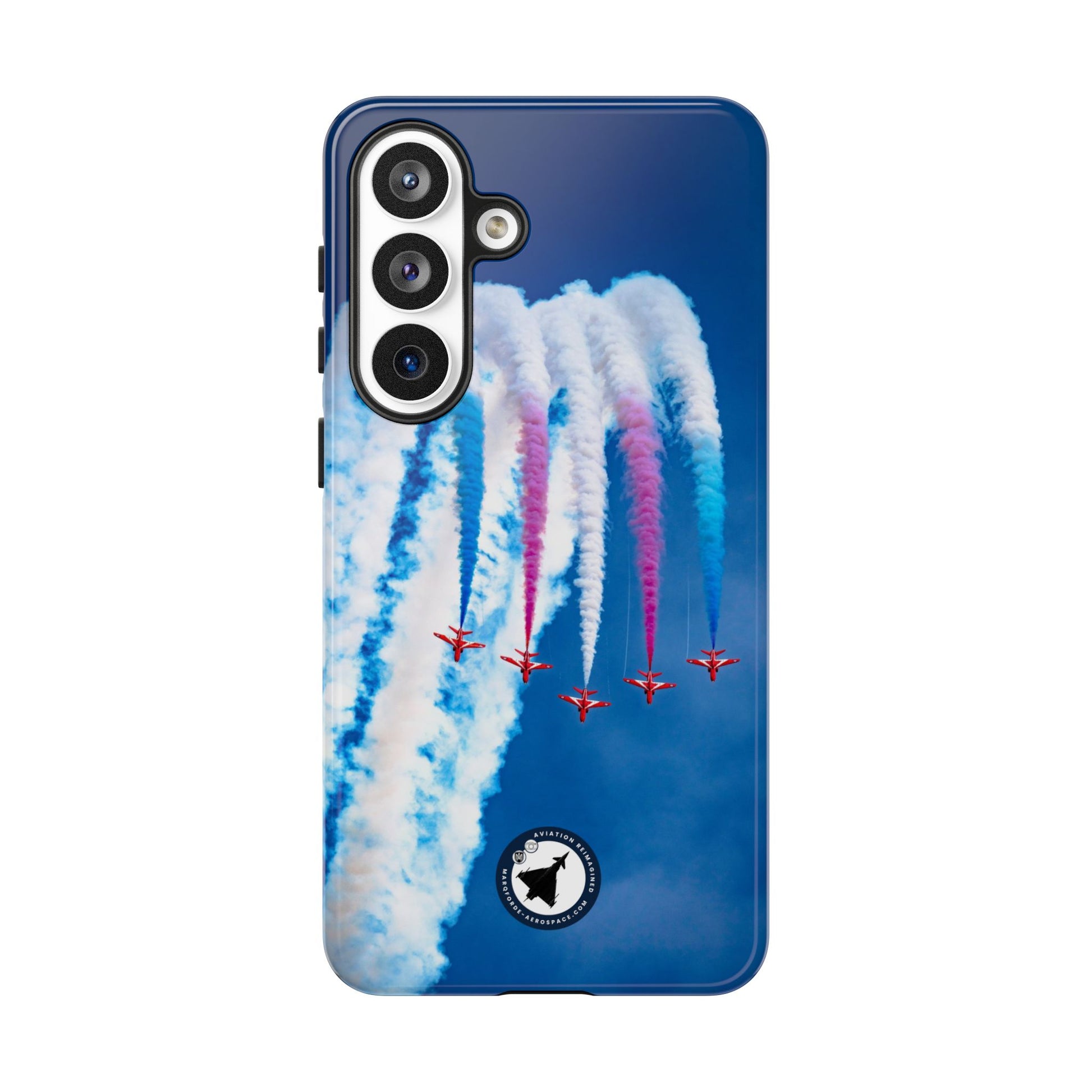Red Arrows Apollo formation loop aviation photo Samsung Galaxy tough phone case – view 7