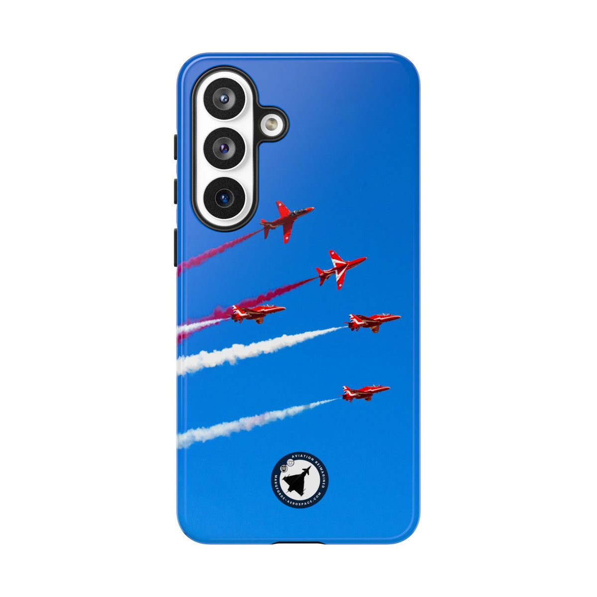 Red Arrows Hawk jets display aviation photo Samsung Galaxy tough phone case – view 8