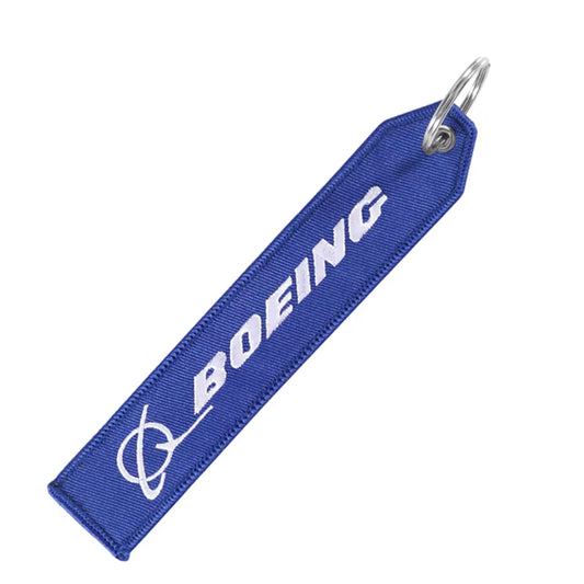 Boeing OEM Keyring | Embroidered Flight Tag