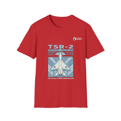 Tactical Tribute aviation graphic on a red unisex t-shirt