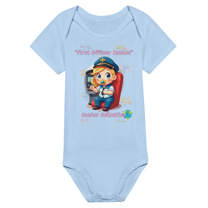 Perfect Newborn Gift – Junior Jetsetter Aviation Baby Bodysuit