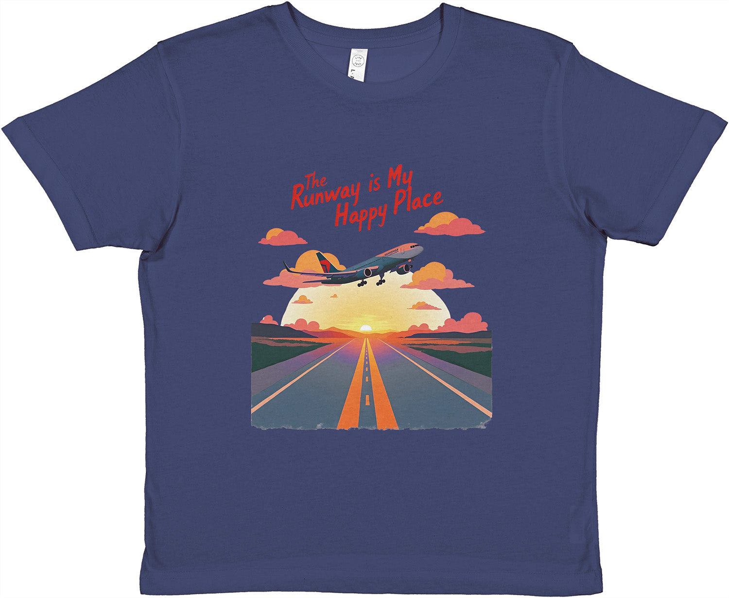 The Runway Is My Happy Place Tee – Lightweight & Breathable Fabric