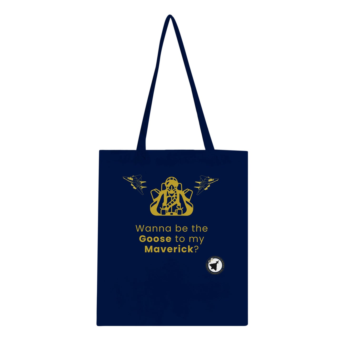 Goose To My Maverick Tote Bag – Fun Aviation Gift for Pilots & AvGeeks