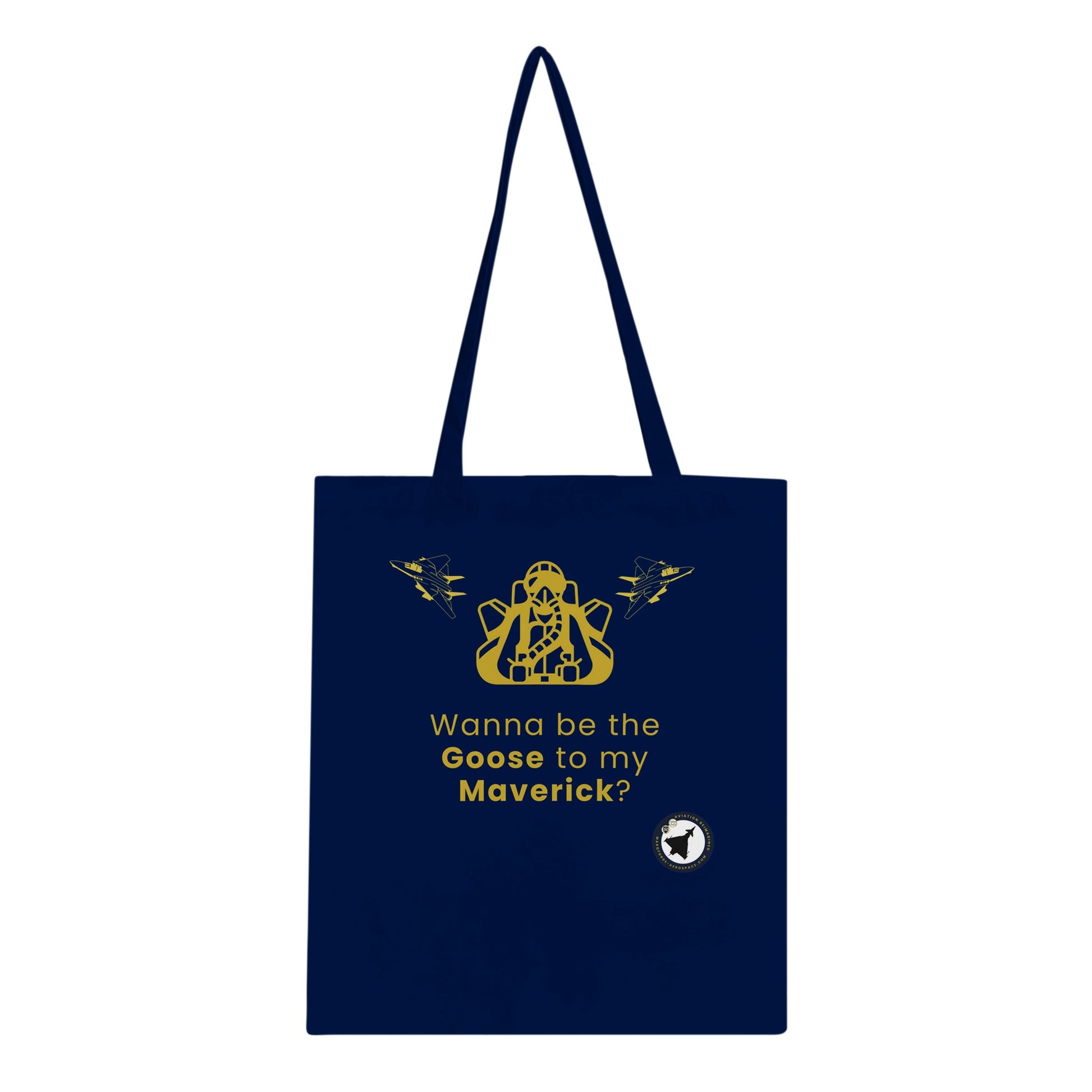 Goose To My Maverick Tote Bag – Fun Aviation Gift for Pilots & AvGeeks