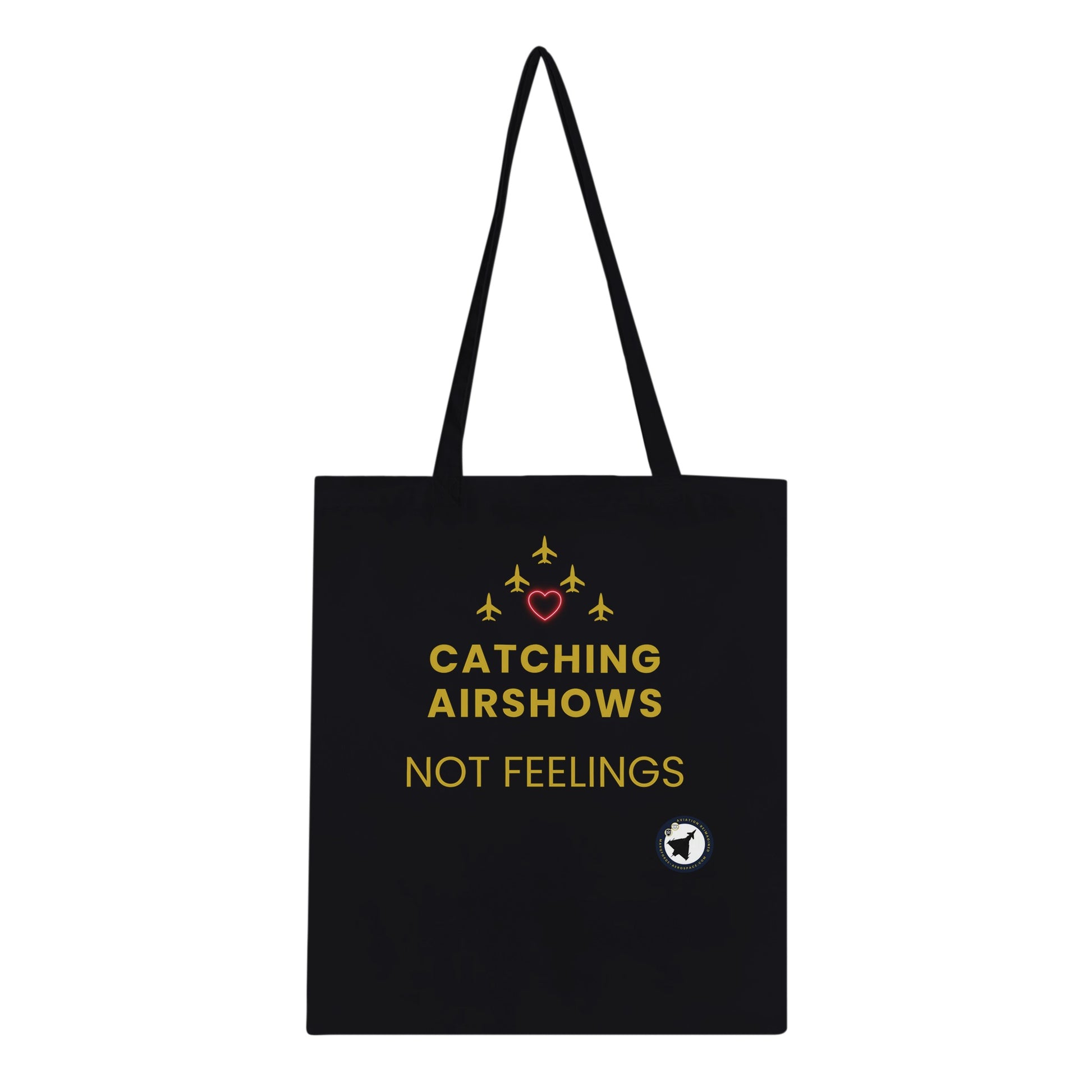 Premium Quality Tote Bag for Aviation Enthusiasts – Dark Version