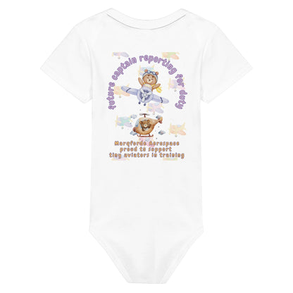 Soft Cotton Junior Jetsetter Bodysuit – Perfect for Baby Girls