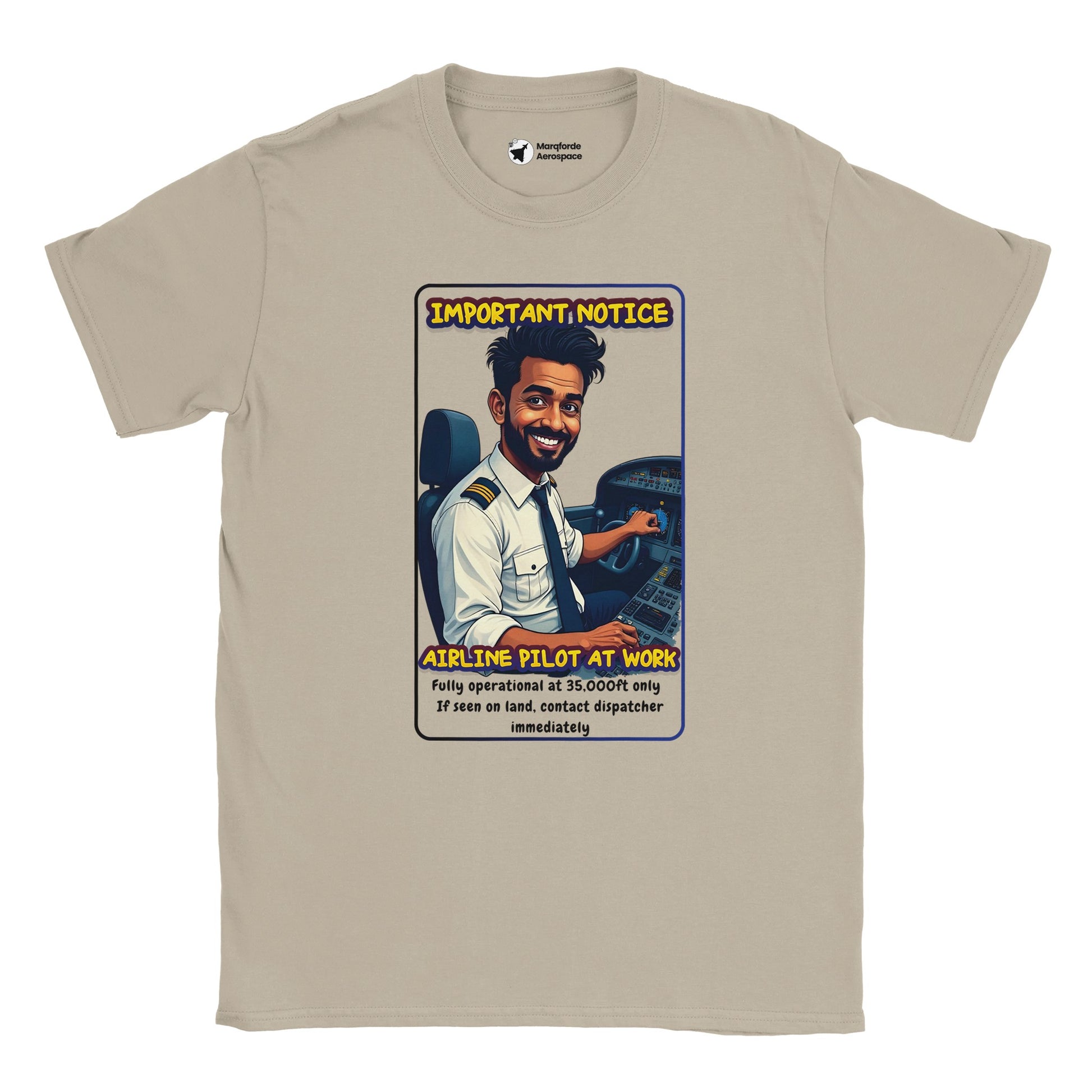 Airline Pilot at Work Men's Tee – Unique Aviation Apparel