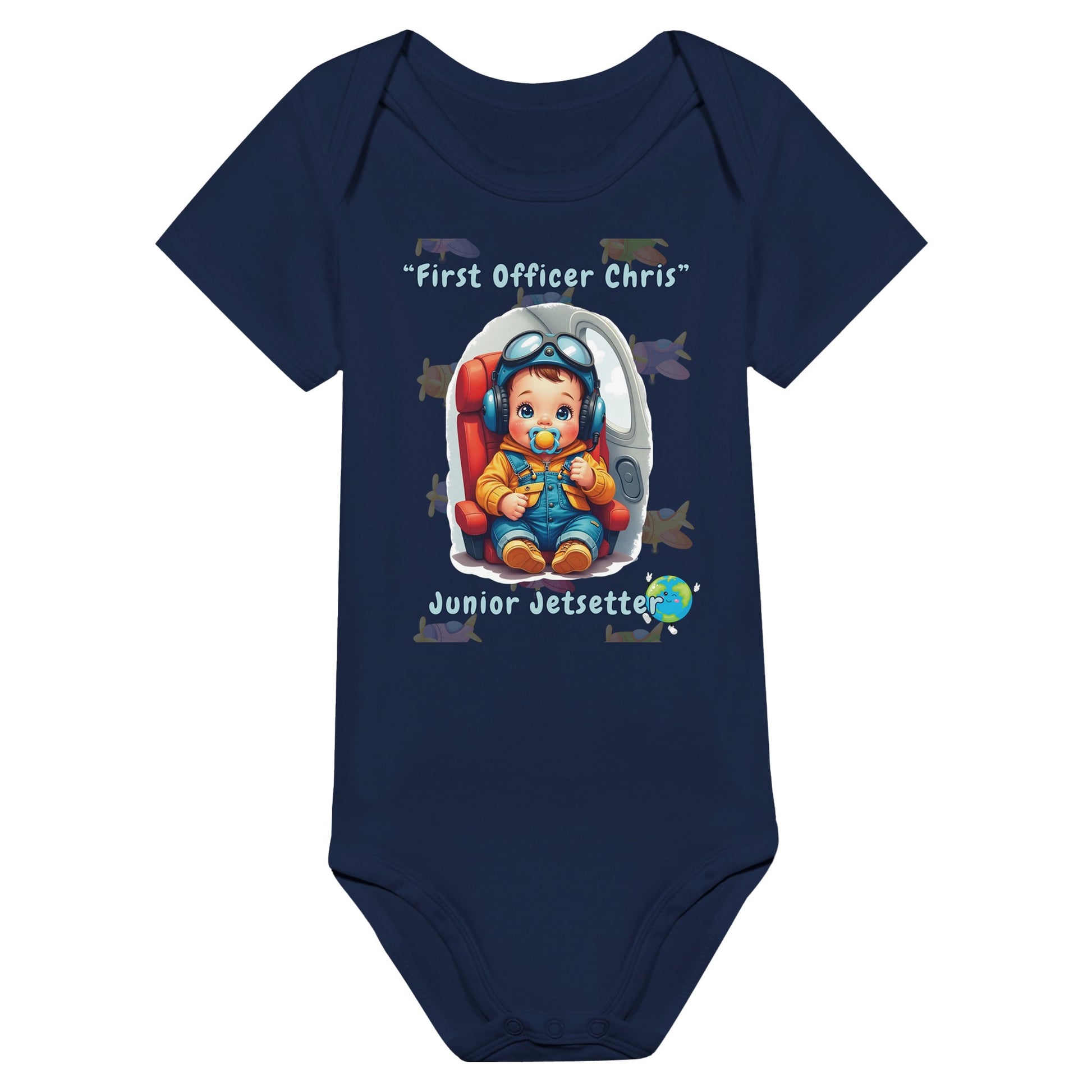 Cute Aviation Baby Outfit – Junior Jetsetter Design
