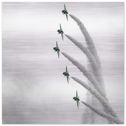 Aviation Wall Art – Royal Saudi Hawks Aerobatic Team in Flight