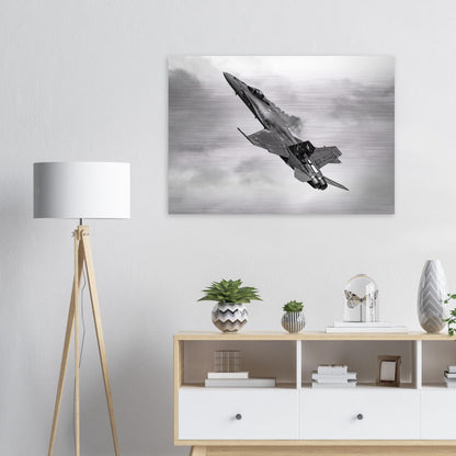 Finnish Air Force F/A-18 Hornet Aluminium Print – Iconic Aircraft in Action