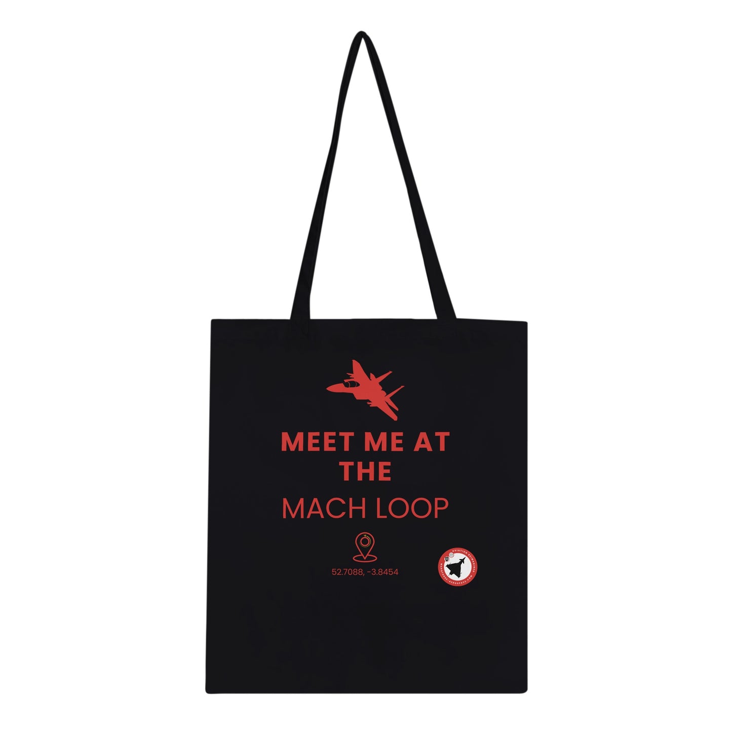 Premium Quality Tote Bag for Aviation Enthusiasts – Dark Version