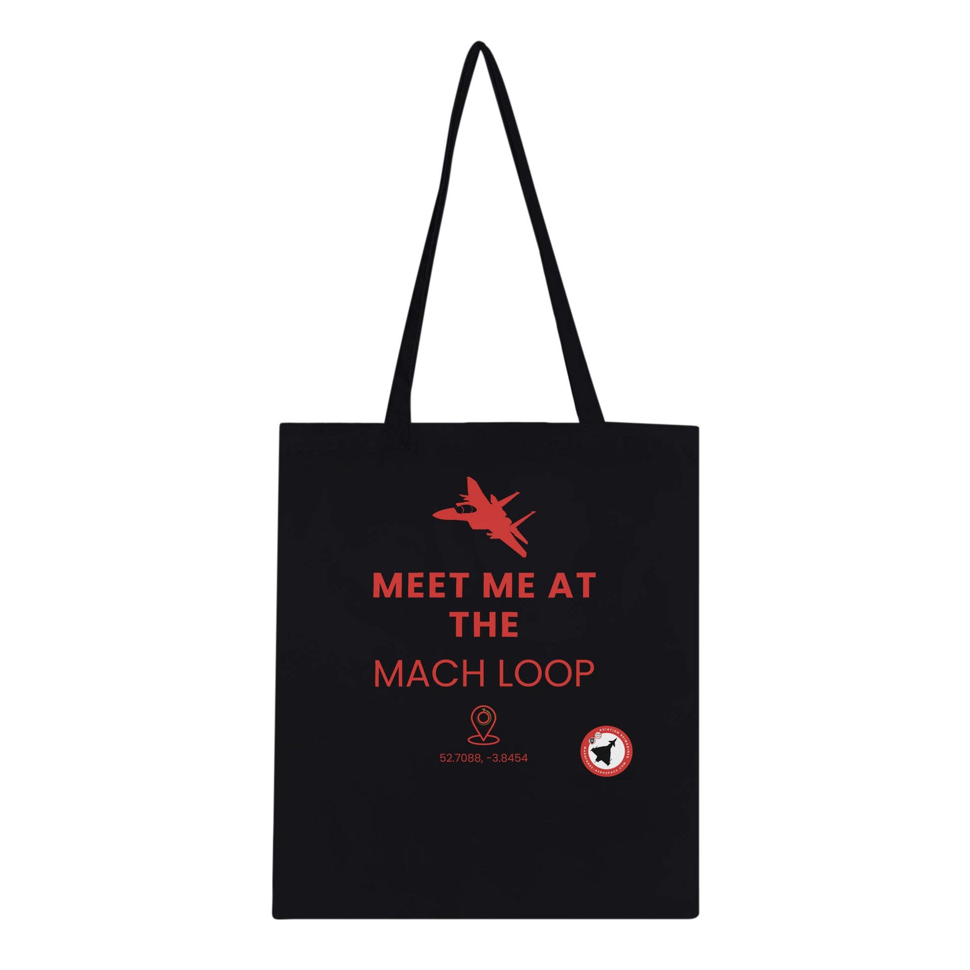 Premium Quality Tote Bag for Aviation Enthusiasts – Dark Version