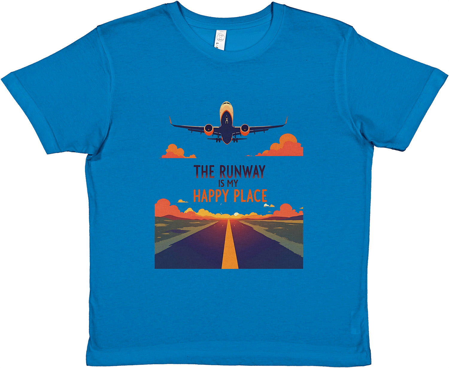 Casual Aviation T-Shirt – The Runway Is My Happy Place Edition