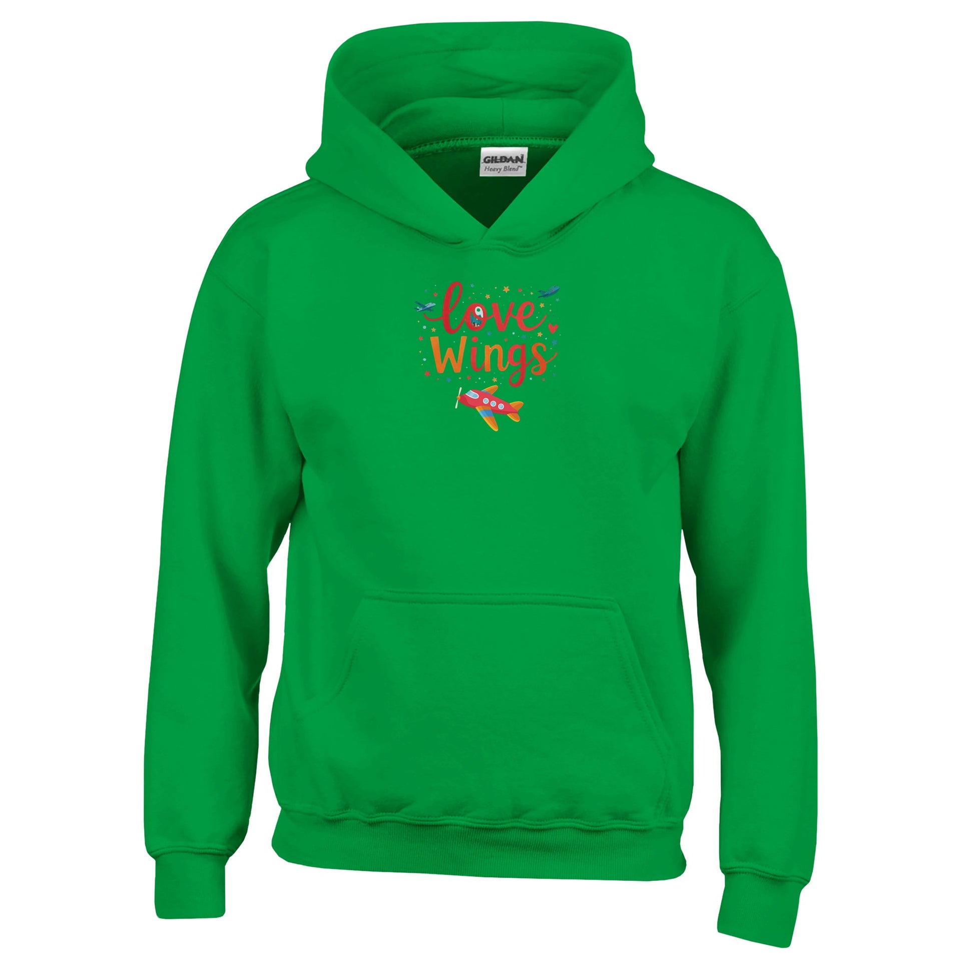 Back View of Love Wings Unisex T-Shirt – Classic Aviation Style