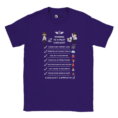 Unisex Married to a Pilot T-Shirt – Perfect for Aviation Enthusiasts