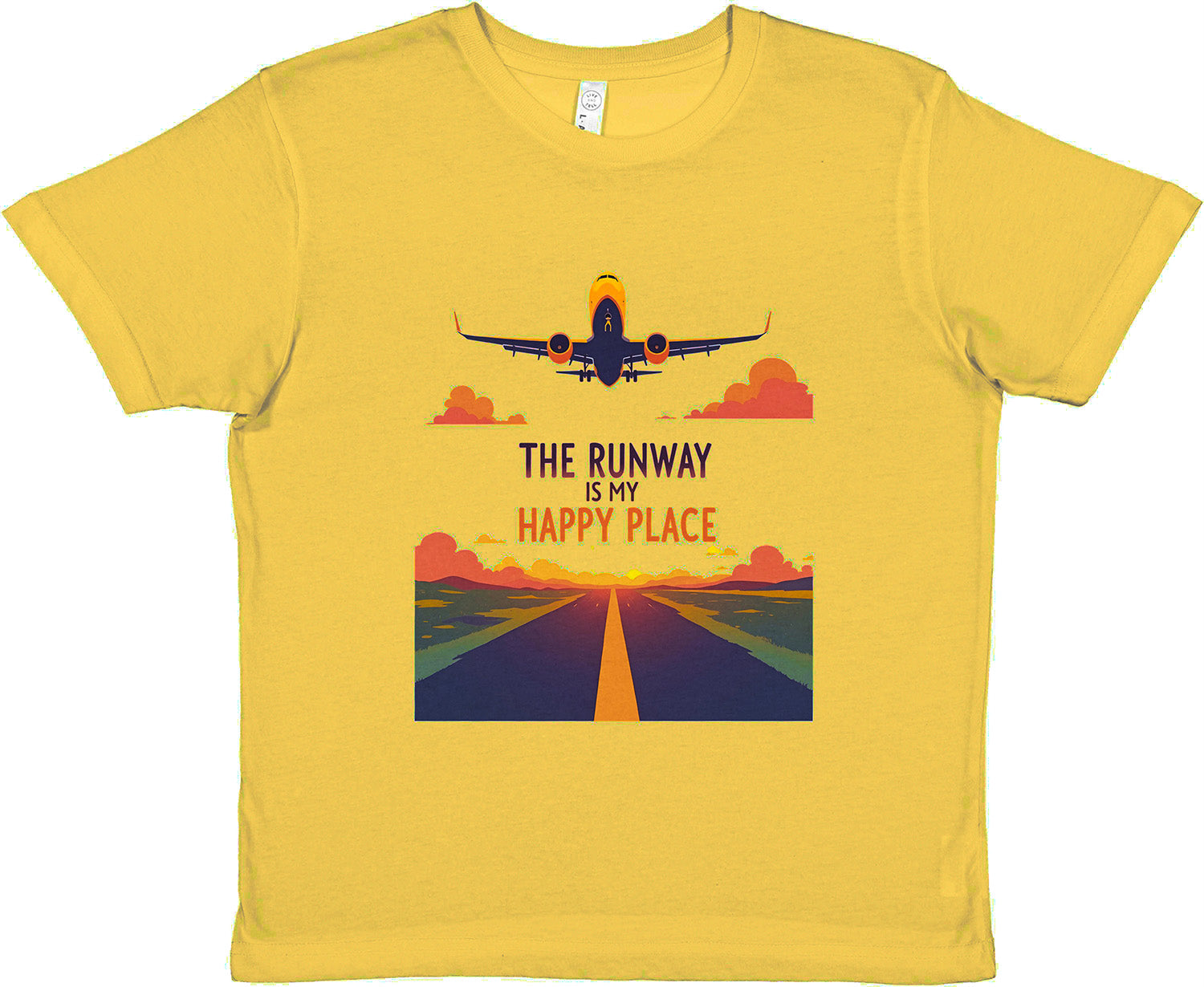 High-Quality Print The Runway Is My Happy Place T-Shirt – Classic Design