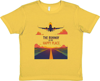 High-Quality Print The Runway Is My Happy Place T-Shirt – Classic Design