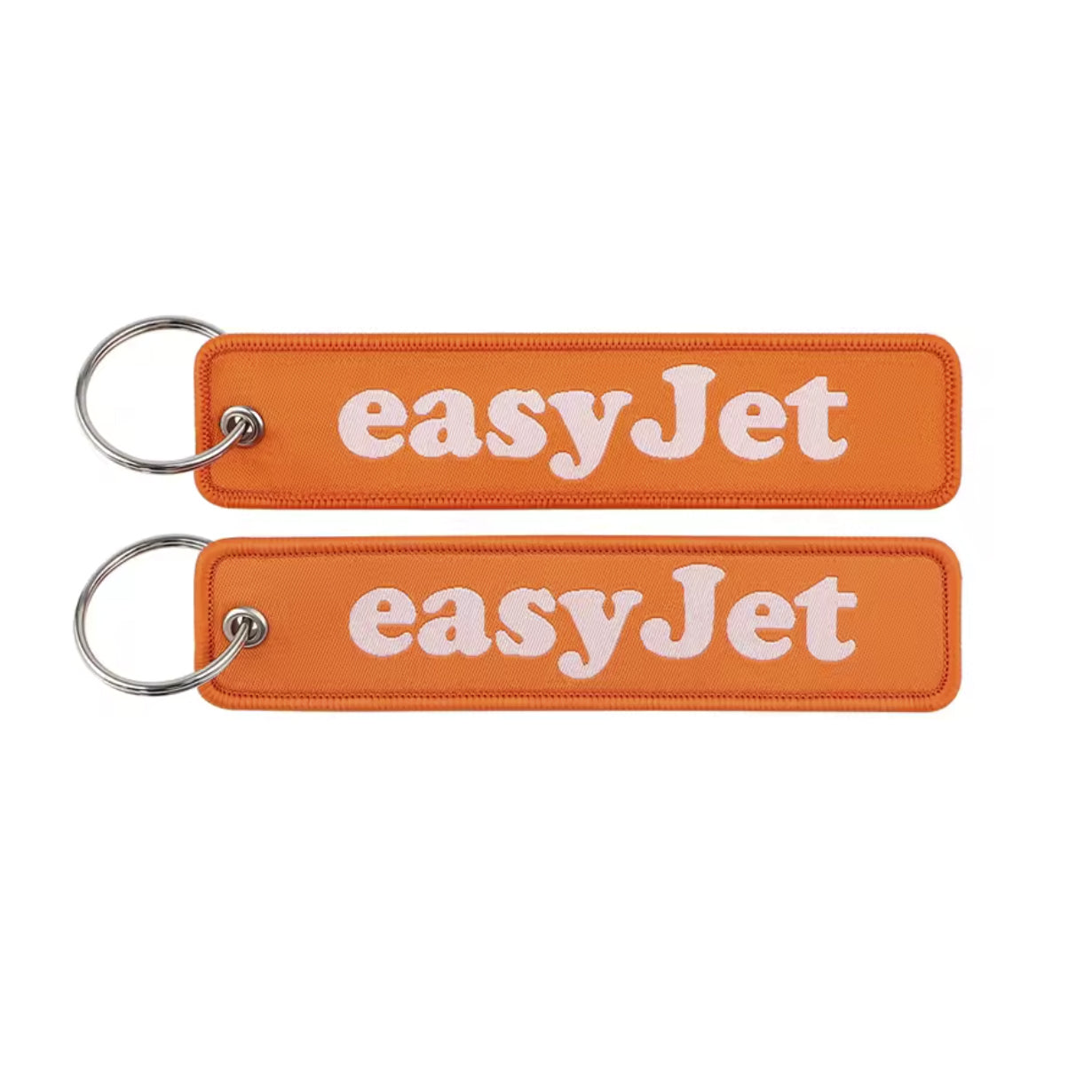 easyJet Keyring | Embroidered Flight Tag