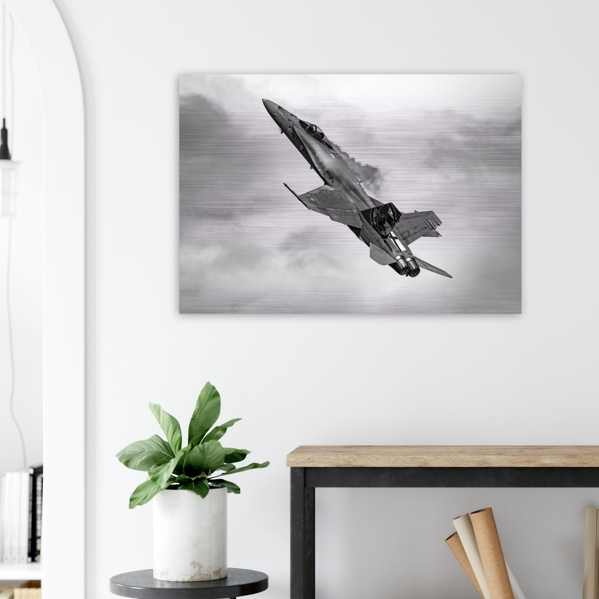 Premium Aircraft Artwork – Finnish F/A-18 Hornet High-Speed Display