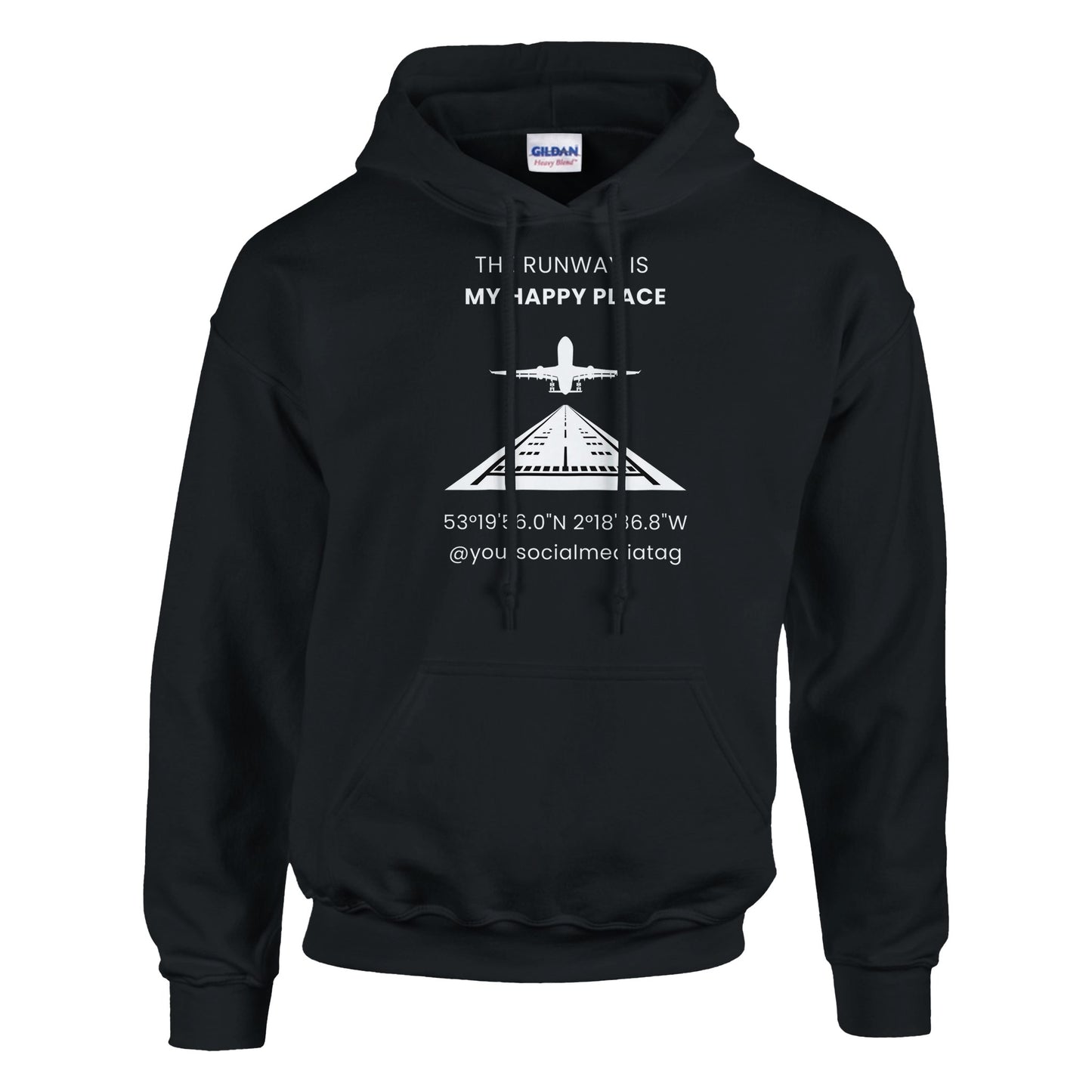 Casual Aviation Lifestyle Tee – The Runway Is My Happy Place Edition