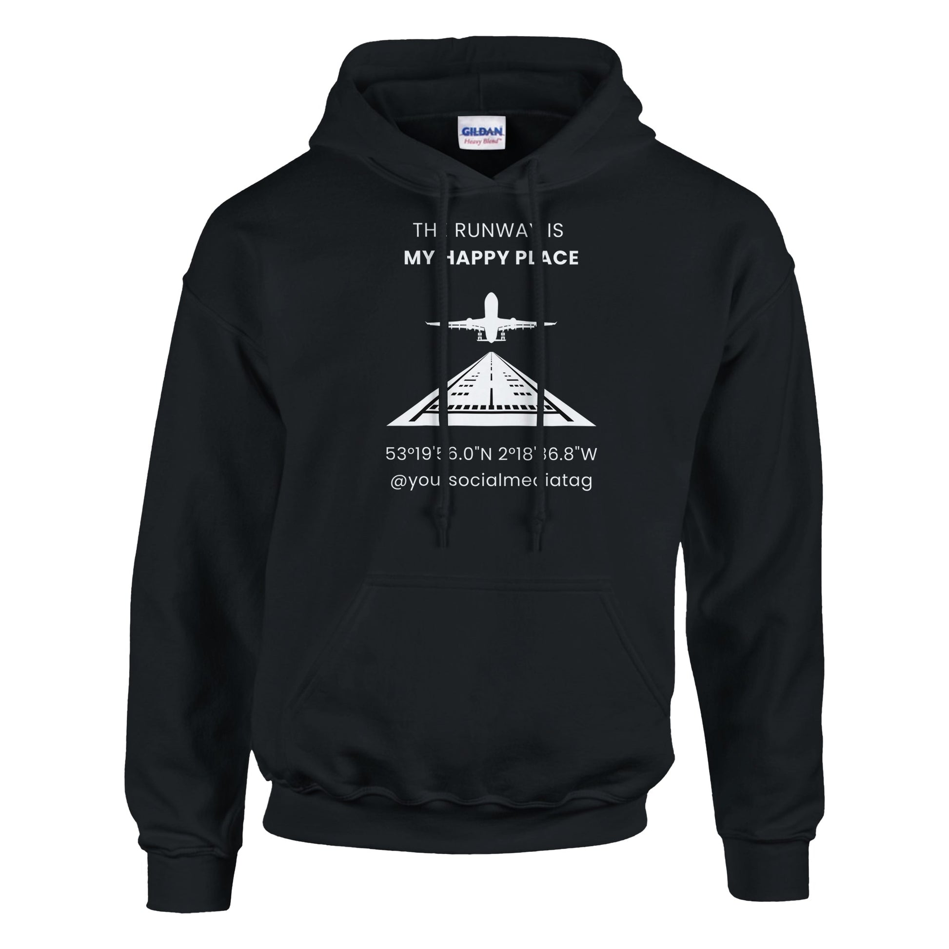 Casual Aviation Lifestyle Tee – The Runway Is My Happy Place Edition