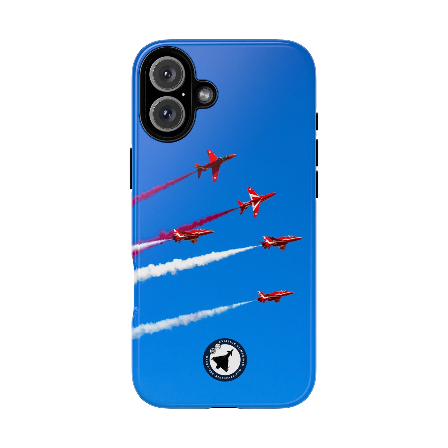 Red Arrows Hawk jets display aviation photo iPhone tough phone case – view 2