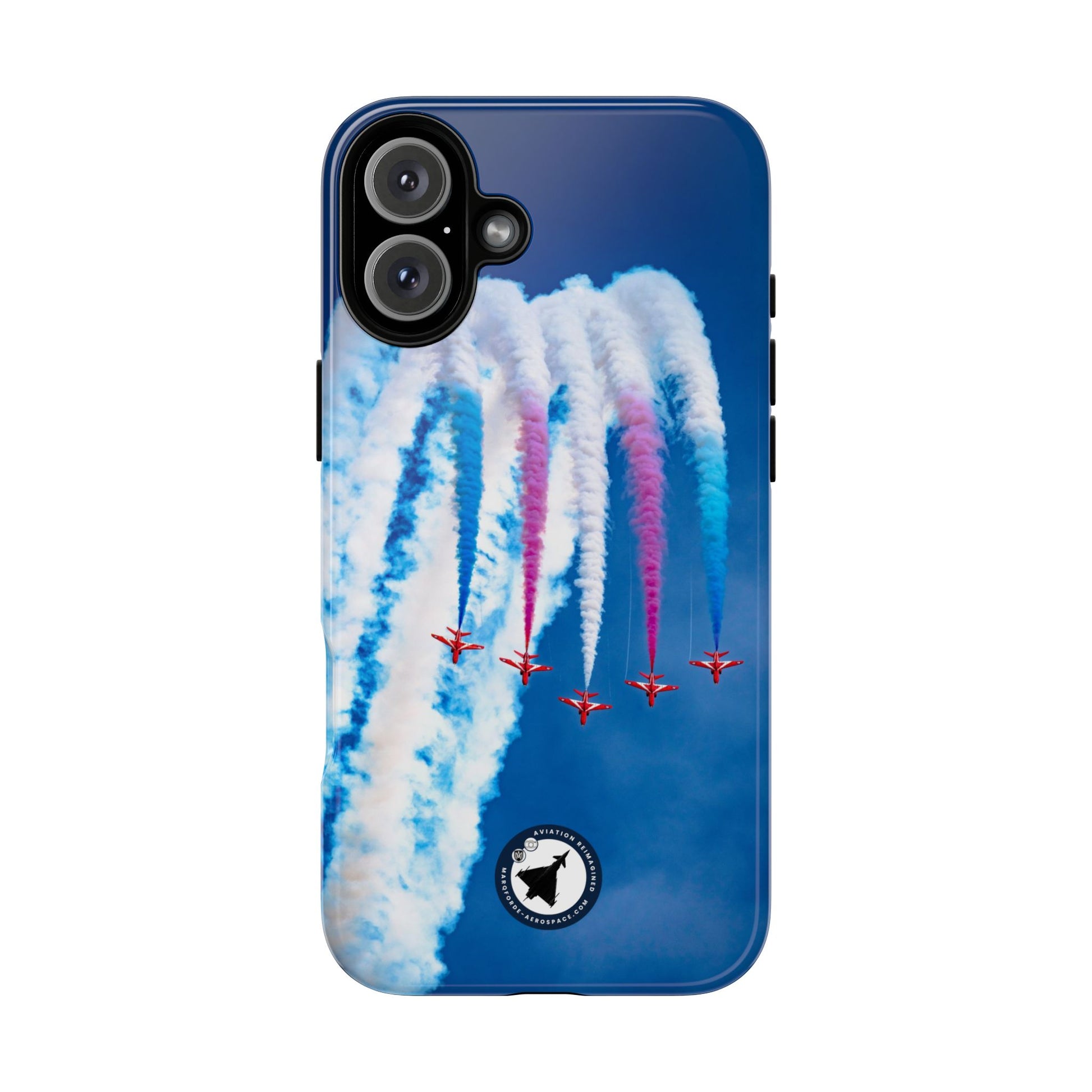 Red Arrows Apollo formation loop aviation photo iPhone tough phone case – view 2