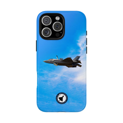 RAF F-35B Lightning hovering at RIAT aviation photo iPhone tough phone case – view 3