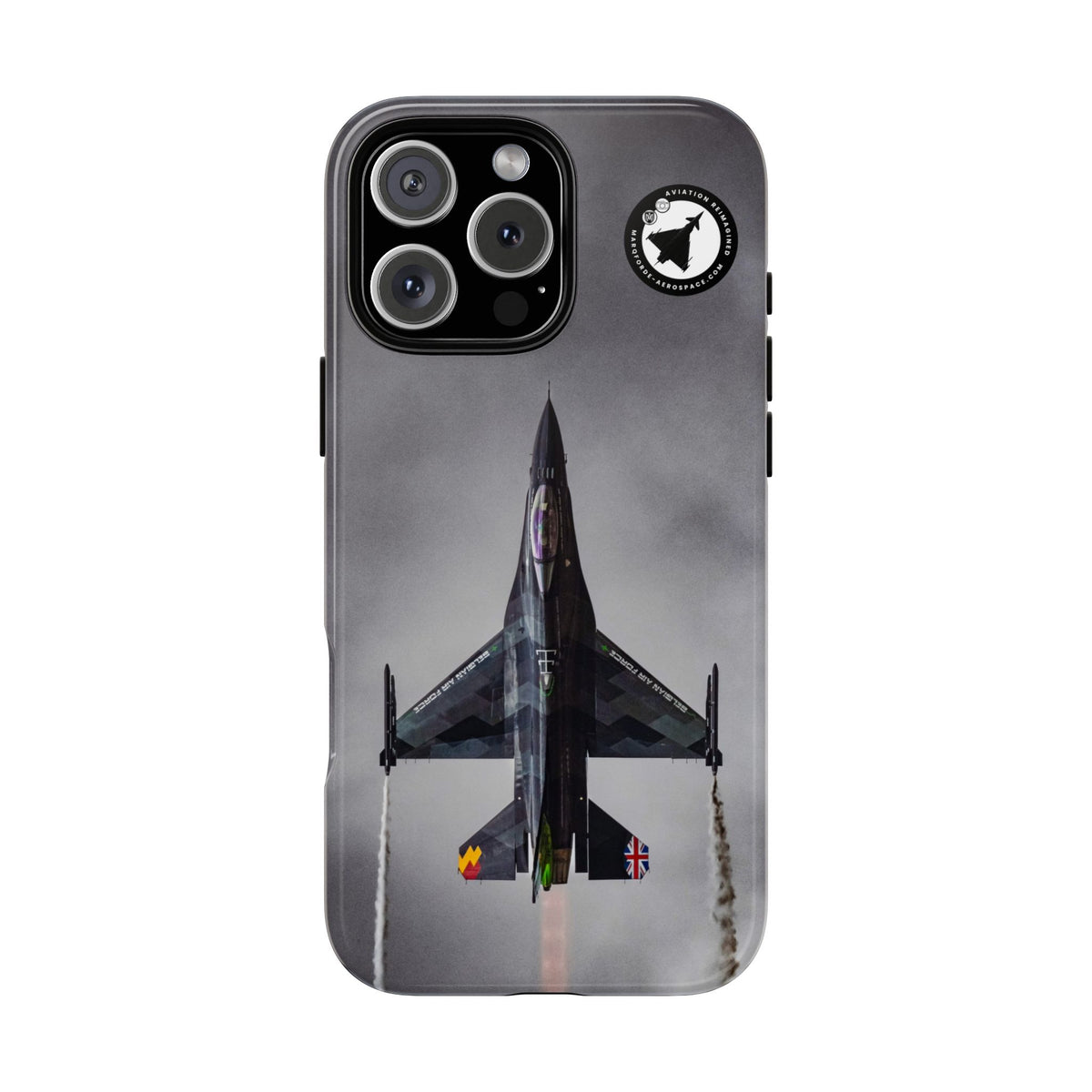 Belgian Air Force F-16 Dream Viper at RIAT aviation photo iPhone tough phone case – view 3