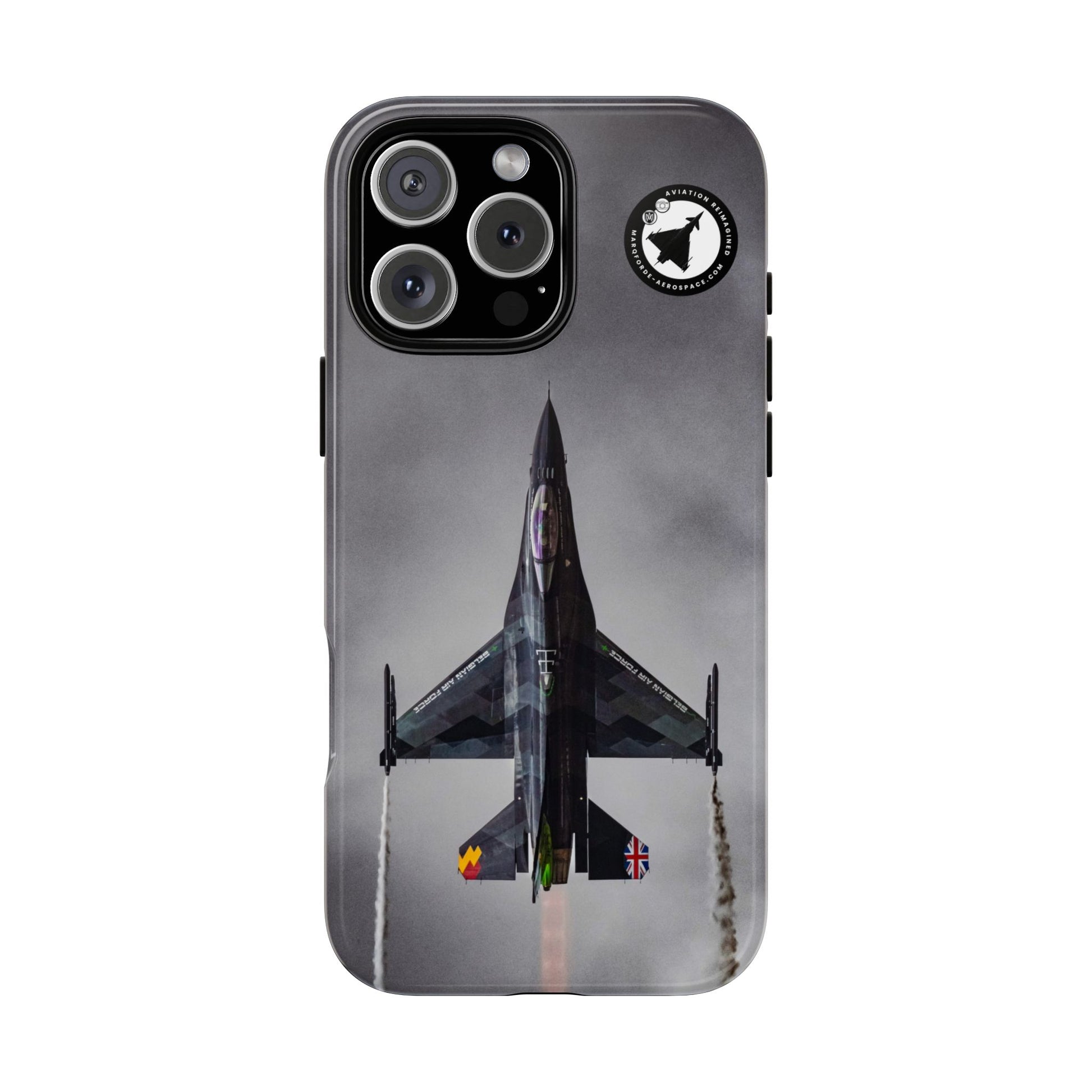 Belgian Air Force F-16 Dream Viper at RIAT aviation photo iPhone tough phone case – view 3
