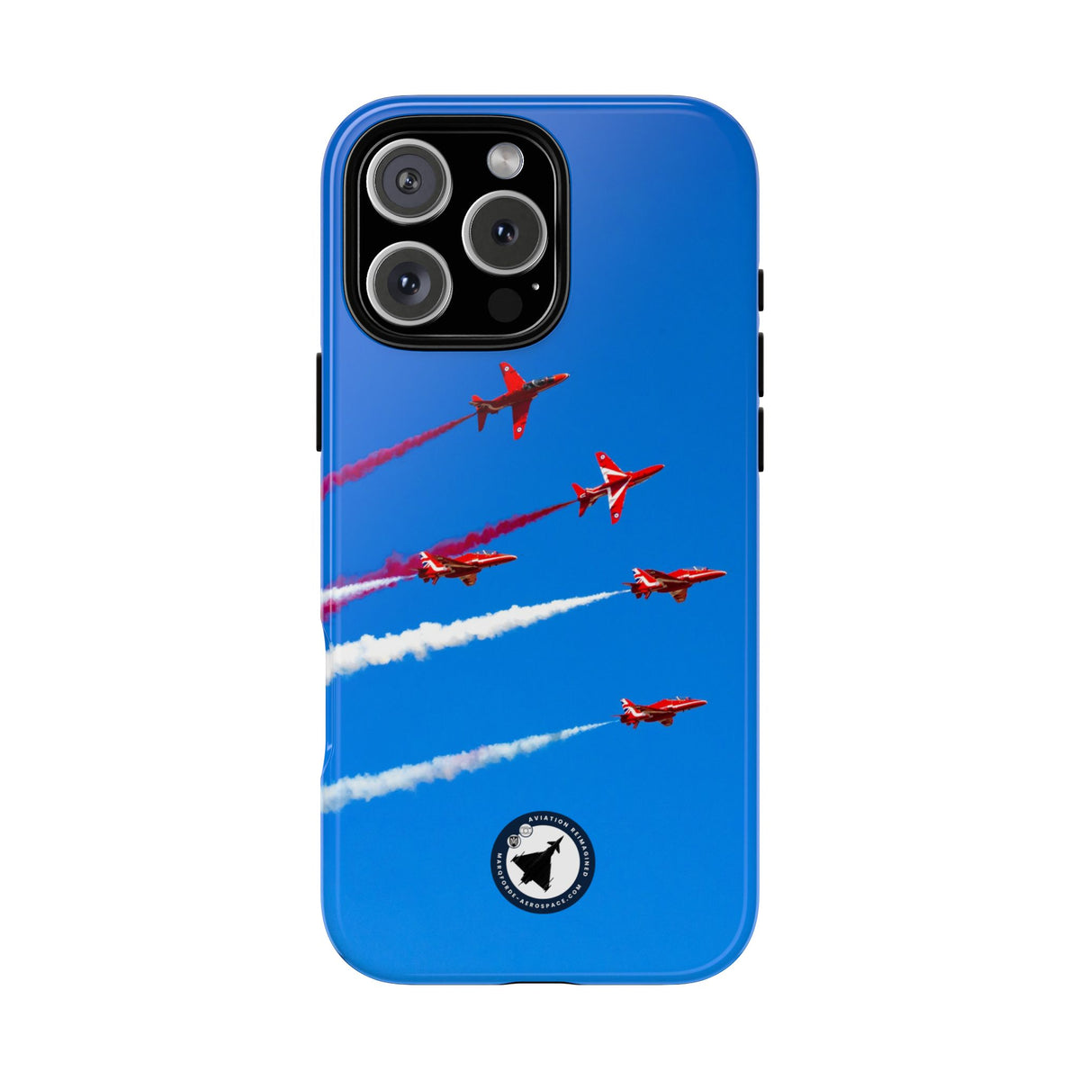 Red Arrows Hawk jets display aviation photo iPhone tough phone case – view 3