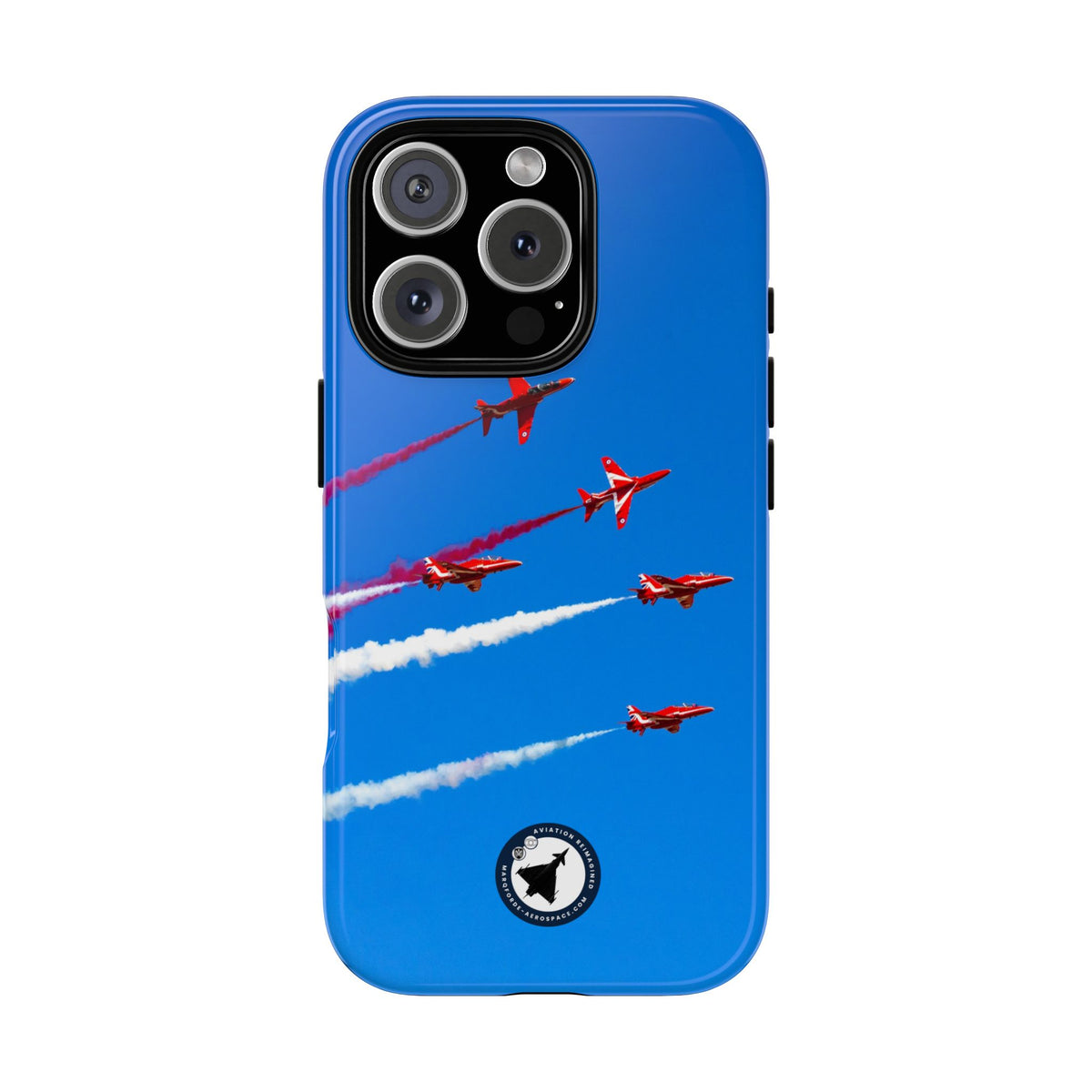 Red Arrows Hawk jets display aviation photo iPhone tough phone case – view 4