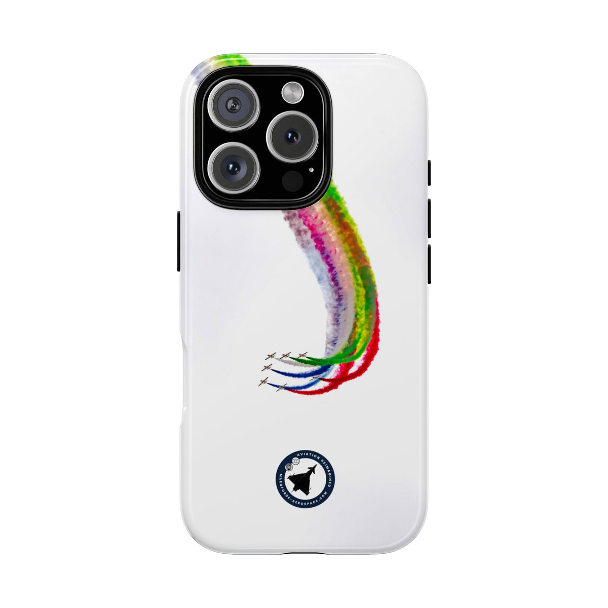 Al Fursan UAE aerobatic team formation descent aviation photo iPhone tough phone case – view 4