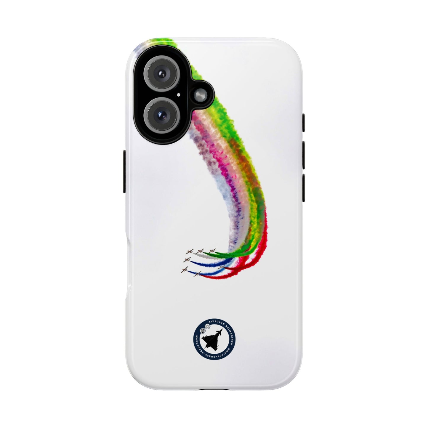 Al Fursan UAE aerobatic team formation descent aviation photo iPhone tough phone case – view 5